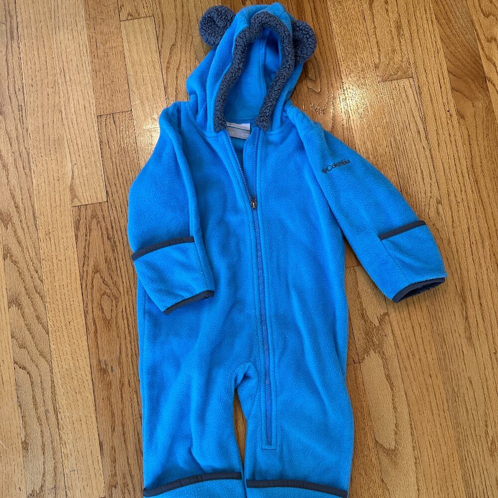 Columbia Fleece Baby Tiny Bear Snow Outfit Size 12-18 months